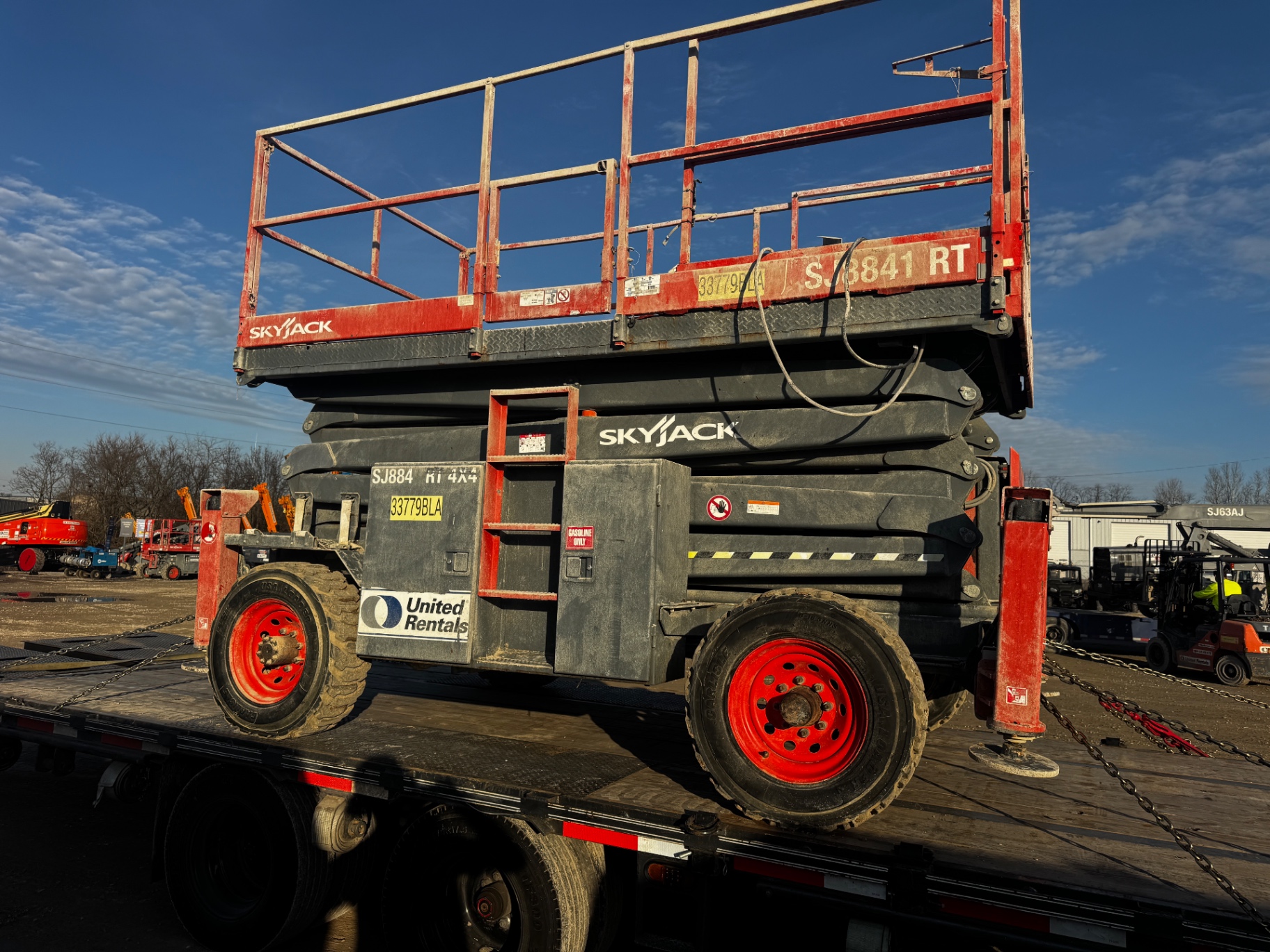 Large machinery being transported through Tennessee countryside