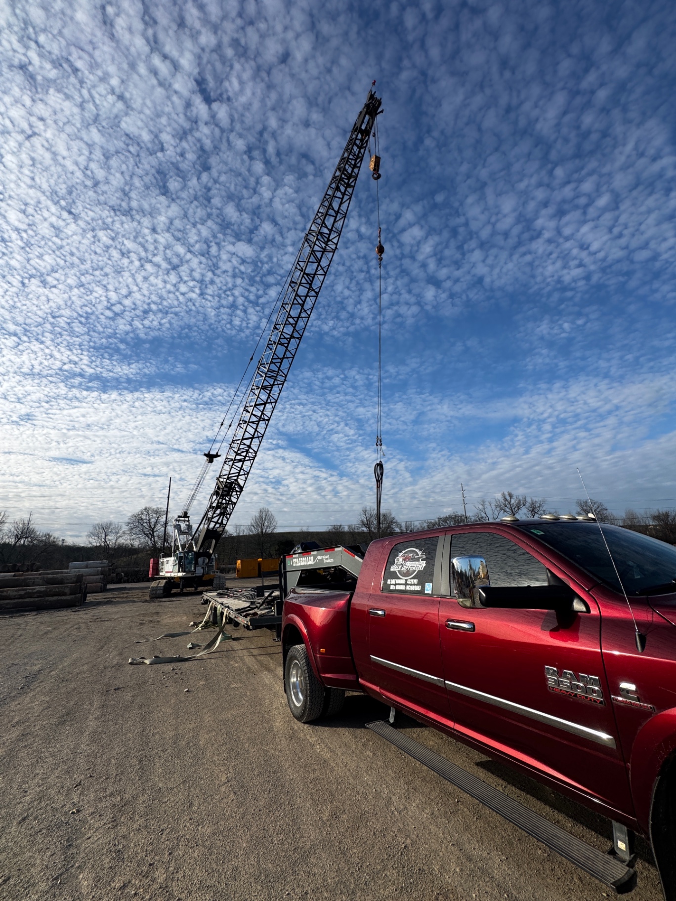 Truck driver reviewing load checklist before departure